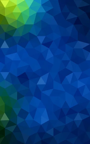 Multicolor dark green, blue polygonal design pattern, which consist of triangles and gradient in origami style.