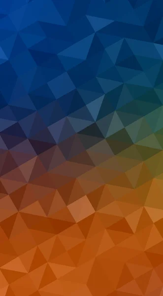 Multicolor dark blue, yellow, orange polygonal design illustrati