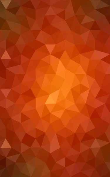 Multicolor red, yellow, orange polygonal design pattern, which consist of triangles and gradient in origami style.