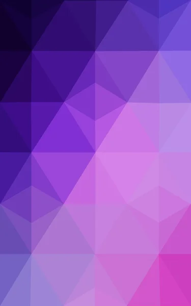 Multicolor purple, pink polygonal design pattern, which consist of triangles and gradient in origami style.