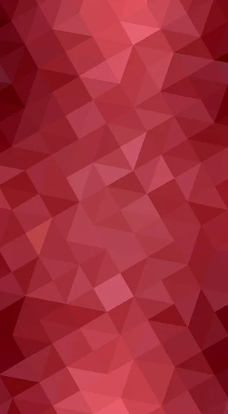 Red polygonal design illustration, which consist of triangles and gradient in origami style.