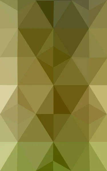 Multicolor green, yellow, orange polygonal design pattern, which consist of triangles and gradient in origami style.