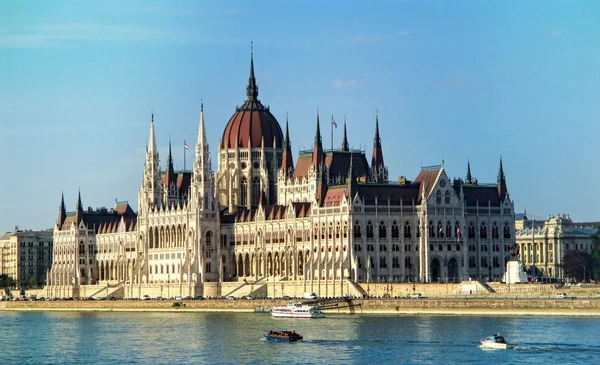 Hungarian Parliament Building in Budapest at Danube. Hungary