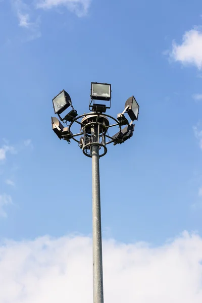 Lamp Post Street Road over blue sky