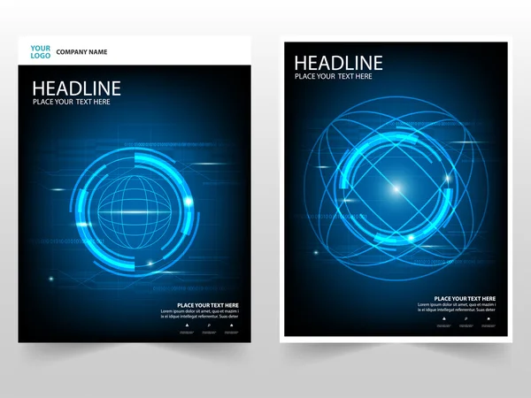Circle technology abstract business Brochure Leaflet Flyer annual report template design, book cover layout design, abstract business presentation template, a4 size design
