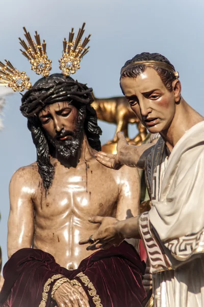 Jesus before Pilate, Holy Week in Seville, Brotherhood of San Benito
