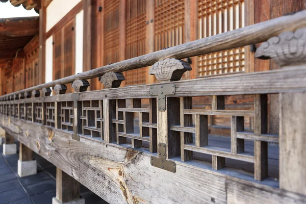 Korean traditional wood house \'HanOk\' close up