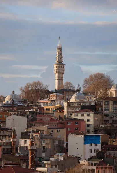 Beyazit tower between city roofs