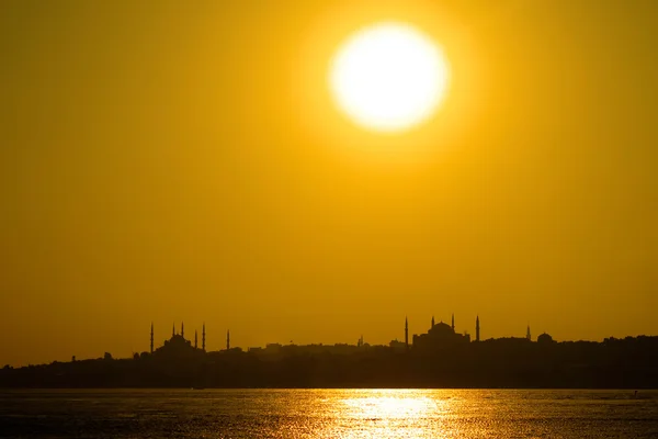 Beautiful Istanbul silhouette