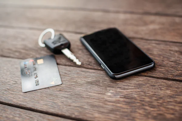Smart phone and credit card