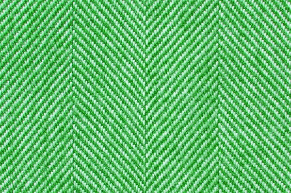 Green-white herringbone wool fabric texture pattern