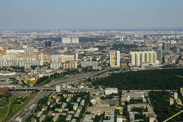 Aerial view to Moscow, Russia