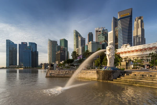 Beautiful Singapore city skyline