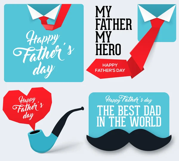 Happy Father's Day Collection. Greeting card for Father's Day.