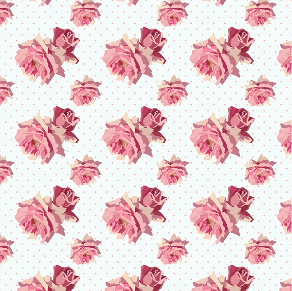 Watercolor Delicate Roses pattern