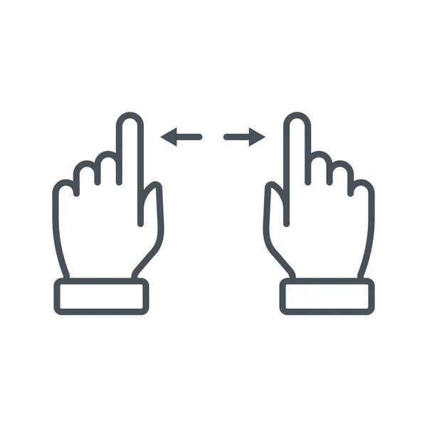 Multi touch, hand, finger, gesture icon