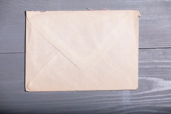 Old vintage elegant business pen letter sheet grey wooden backgr