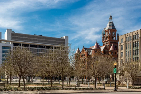 Empty Sunday morning in downtown Dallas