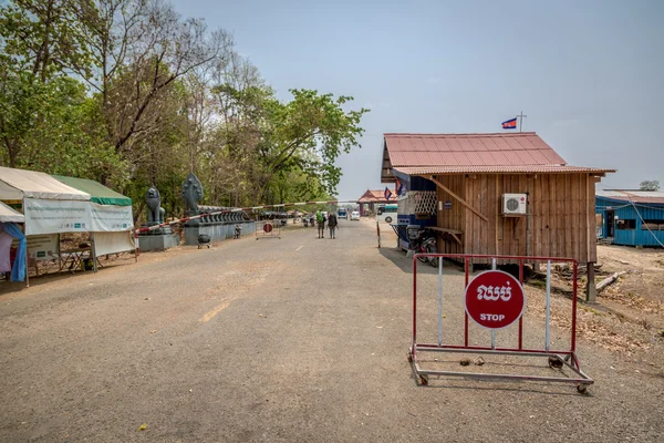 Simples infrastructure of Laos and Cambodia border
