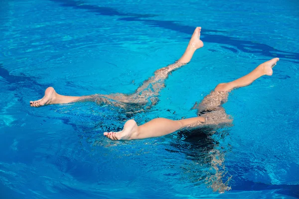 Synchronized swimming duet