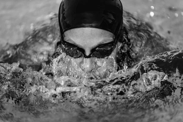 Female swimmer face