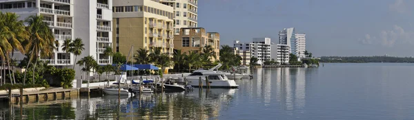 Residential district on waterfront in Florida