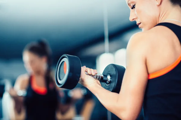 Female athlete in gym