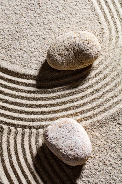 Stones for concept of spirituality or serenity, top view