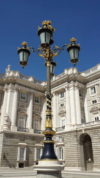 Royal lantern Square Royal Palace in Madrid, Spain