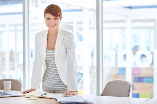 Business entrepreneur in bright modern office