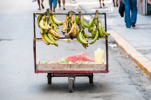 Basket of banana in the street