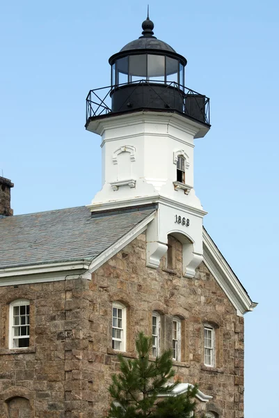Historic Stone Lighthouse in New England