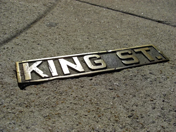 Sign of the historic King Street in Charleston, 2008