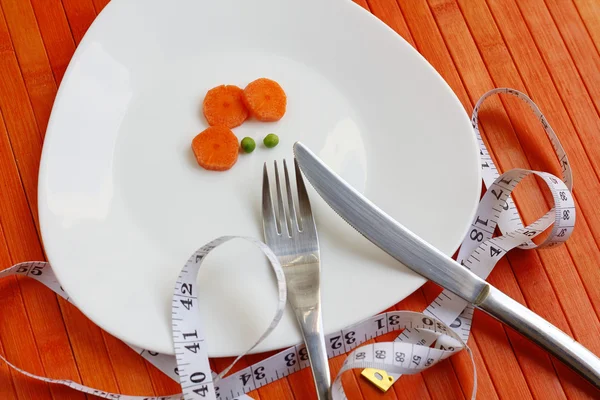 Diet plate of vegetables