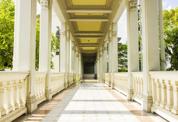 European style building corridor in Phaya Thai palace, Bangkok, Thailand