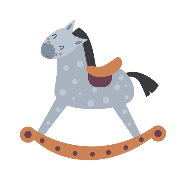 Toy horse vector illustration.