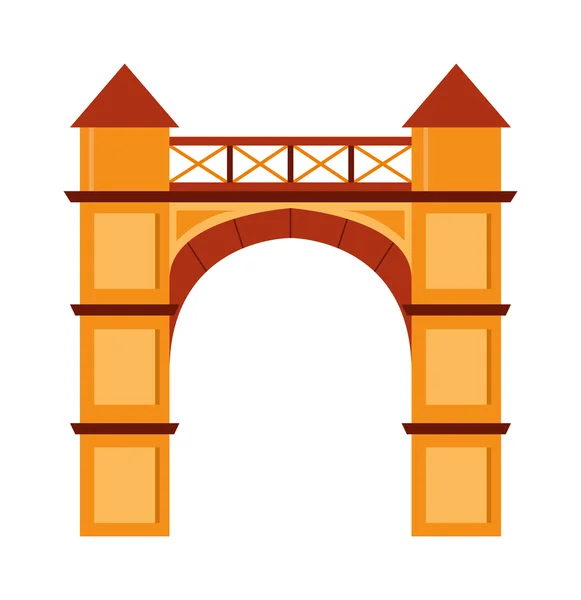 Arch vector icon isolated