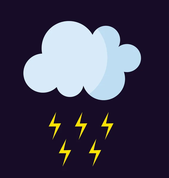 Storm cloud vector illustration.