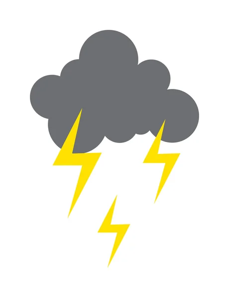 Storm cloud vector illustration.