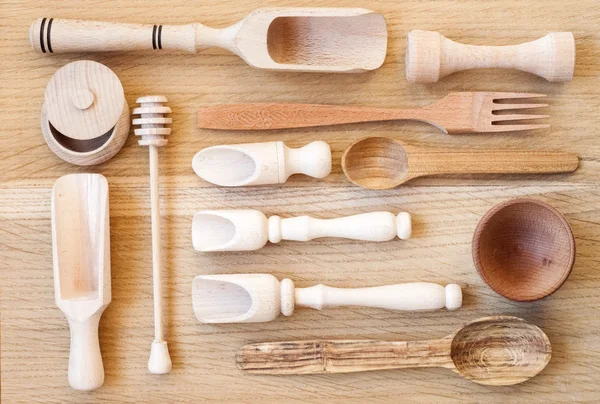 Wooden kitchen utensils