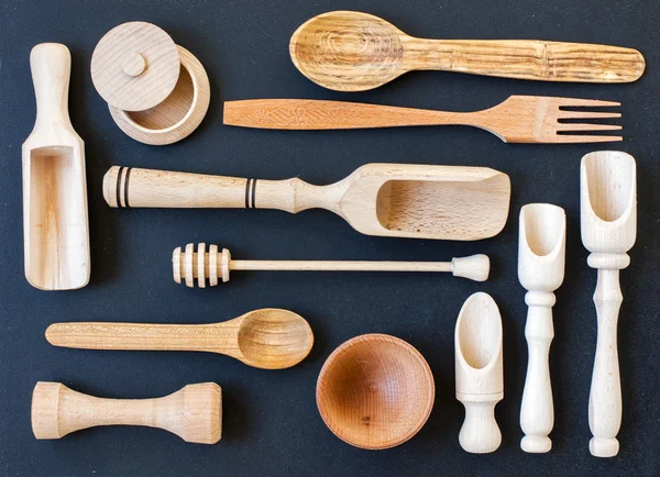 Wooden kitchen utensils