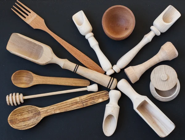 Wooden kitchen utensils