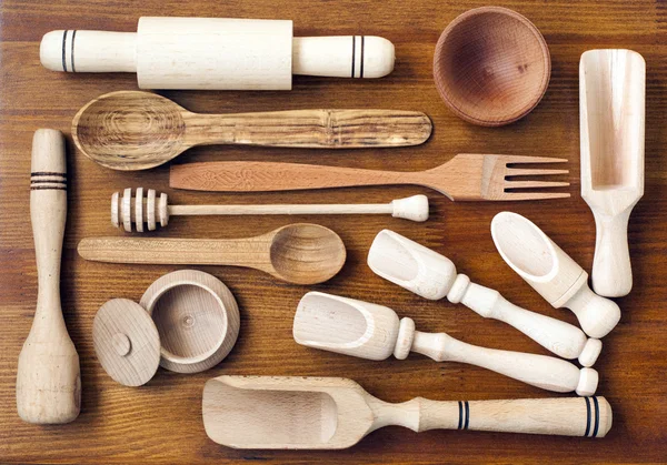 Wooden kitchen utensils