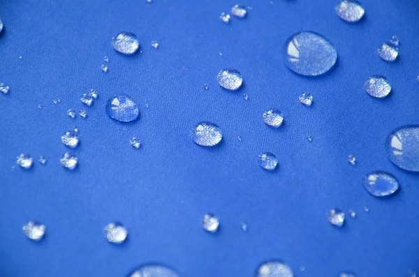 Waterproof coating textile, background with water drops.