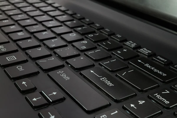 Black Laptop Computer Keyboard close-up