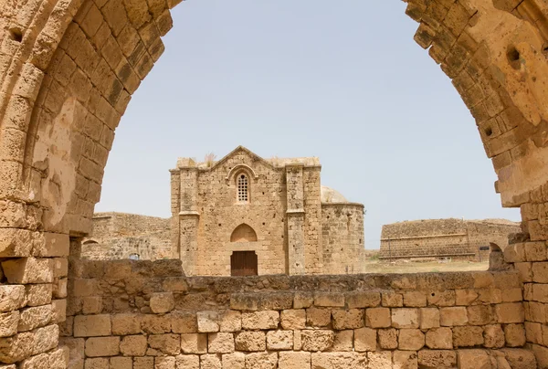 View of Armenian Church via Carmelite Church arch in Famagusta