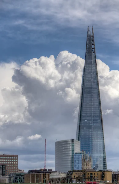 The Shard of Glass Skyscraper dominating the London citiscape