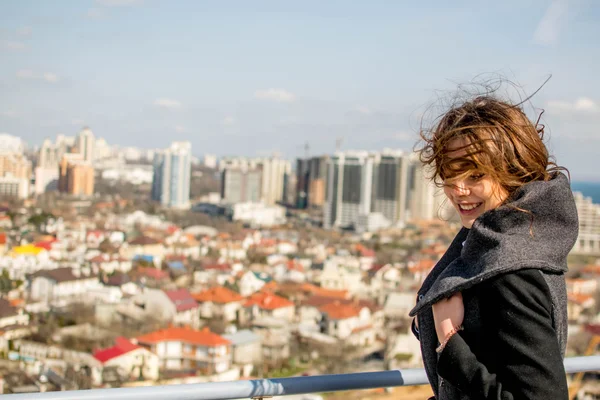 Girl at the roof