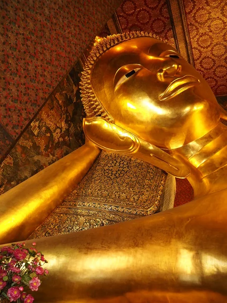 Golden Reclining Buddha Statue At Wat Pho, Thailand