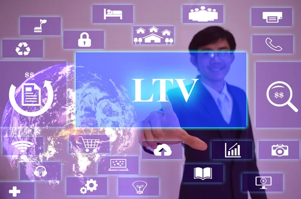 Lifetime Value (LTV)  - business concept,image element furnished